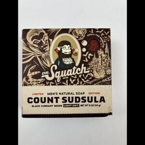 Dr Squatch Count Sudsula Halloween Limited Edition All‎ Natural Bar Soap 5oz